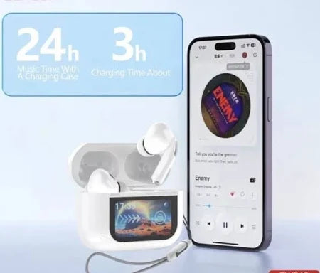 LCD Display Earbuds | Best Bluetooth Earbuds | Girly Butik